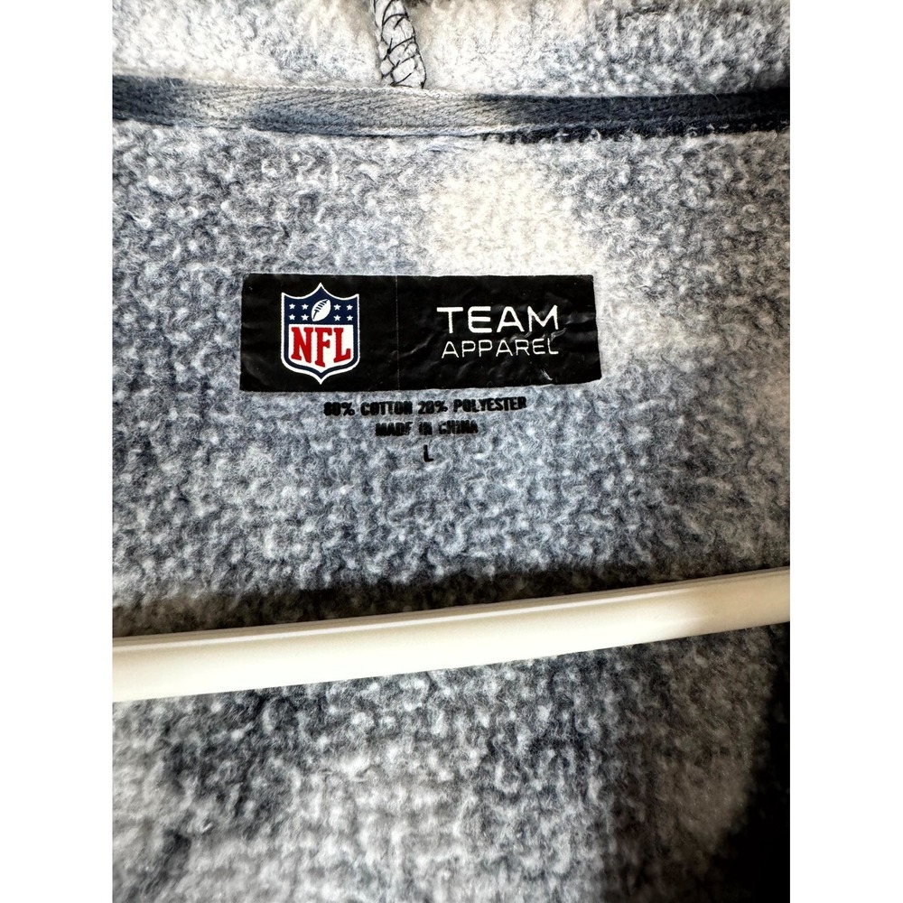 NFL Team Apparel Las Vegas Raiders Hoodie Women Large Black Cloud Dye Pullover - Picture 5 of 8
